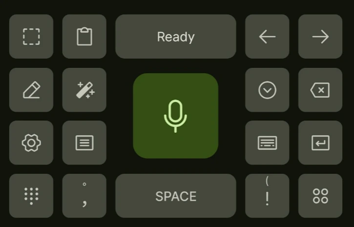 深色模式键盘界面